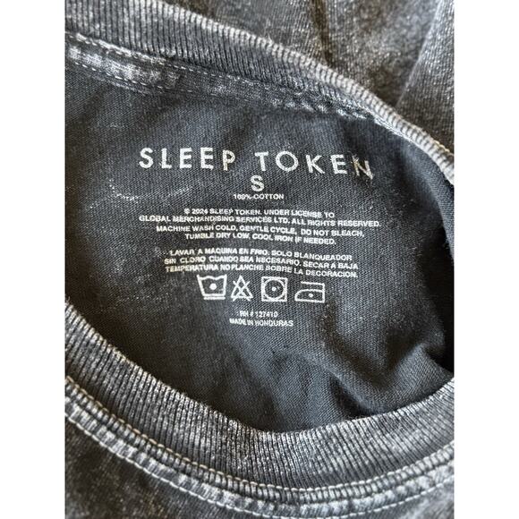 Sleep Token T Shirt Rain Mineral Wash Long Sleeve Small Metal Hardcore Rock Band - Picture 6 of 6